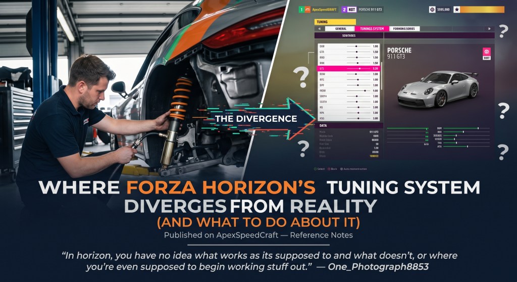 Does Forza's tuning system maps onto real-world physics?