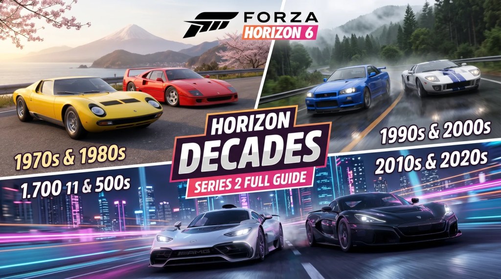 FH6 Series 2 “Horizon Decades” Full Guide: Every Reward Car, Every Week, and How to Not Miss&nbsp;Anything