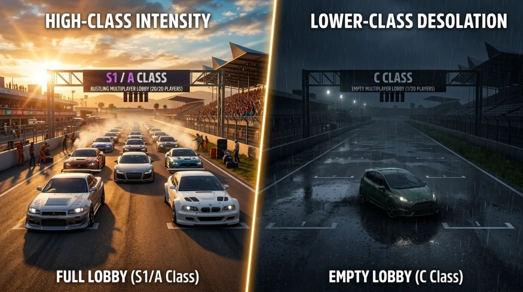 FH6 Online Road Racing: Why S1 and A-Class Fill Instantly — and Why Everything Else Is a Coin&nbsp;Flip