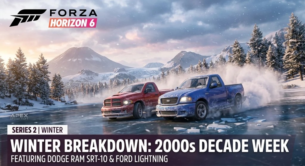 FH6 Series 2 Winter Breakdown: Dodge Ram SRT-10, Ford Lightning, and the 2000s Decade&nbsp;Week