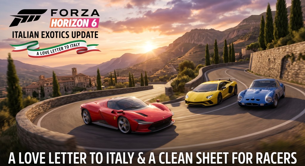 Forza Horizon 6’s Italian Exotics Update Is a Love Letter to Italy — and a Clean Sheet for&nbsp;Racers