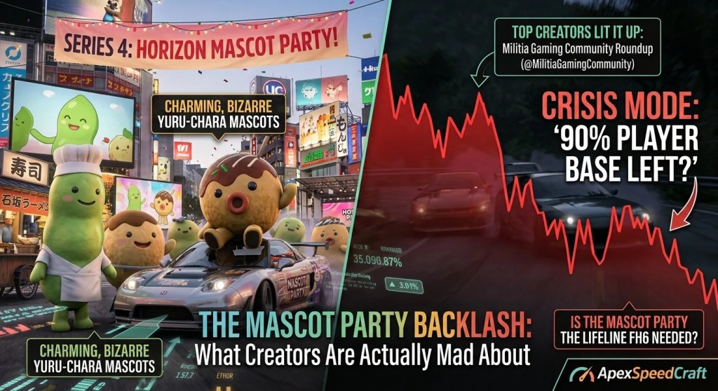 The Mascot Party Backlash: What Forza Horizon 6 Creators Are Actually Mad&nbsp;About